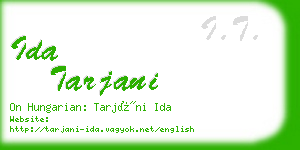 ida tarjani business card